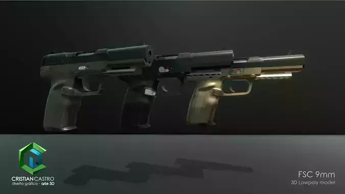 FSC-9mm gun with magazine