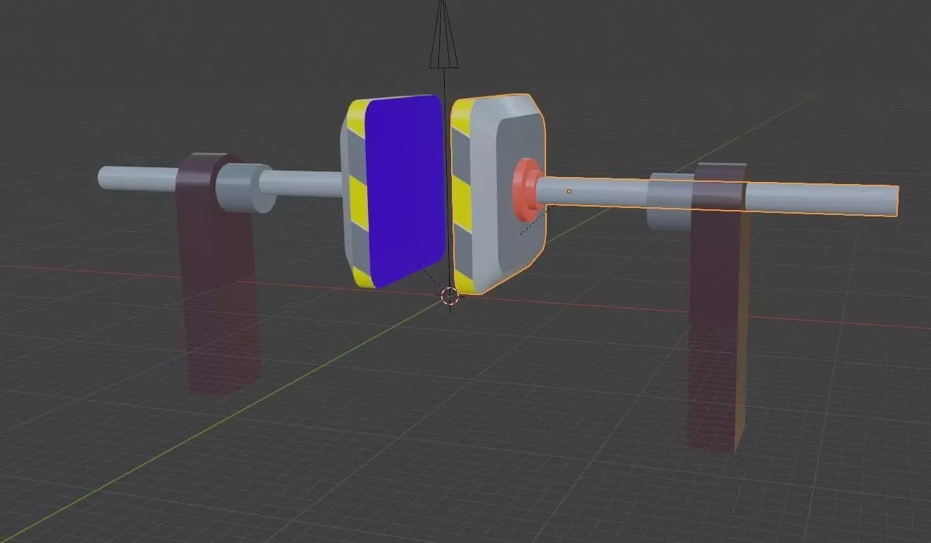 Rotating Roller Obstacle For Animal Crossing Game 3D model