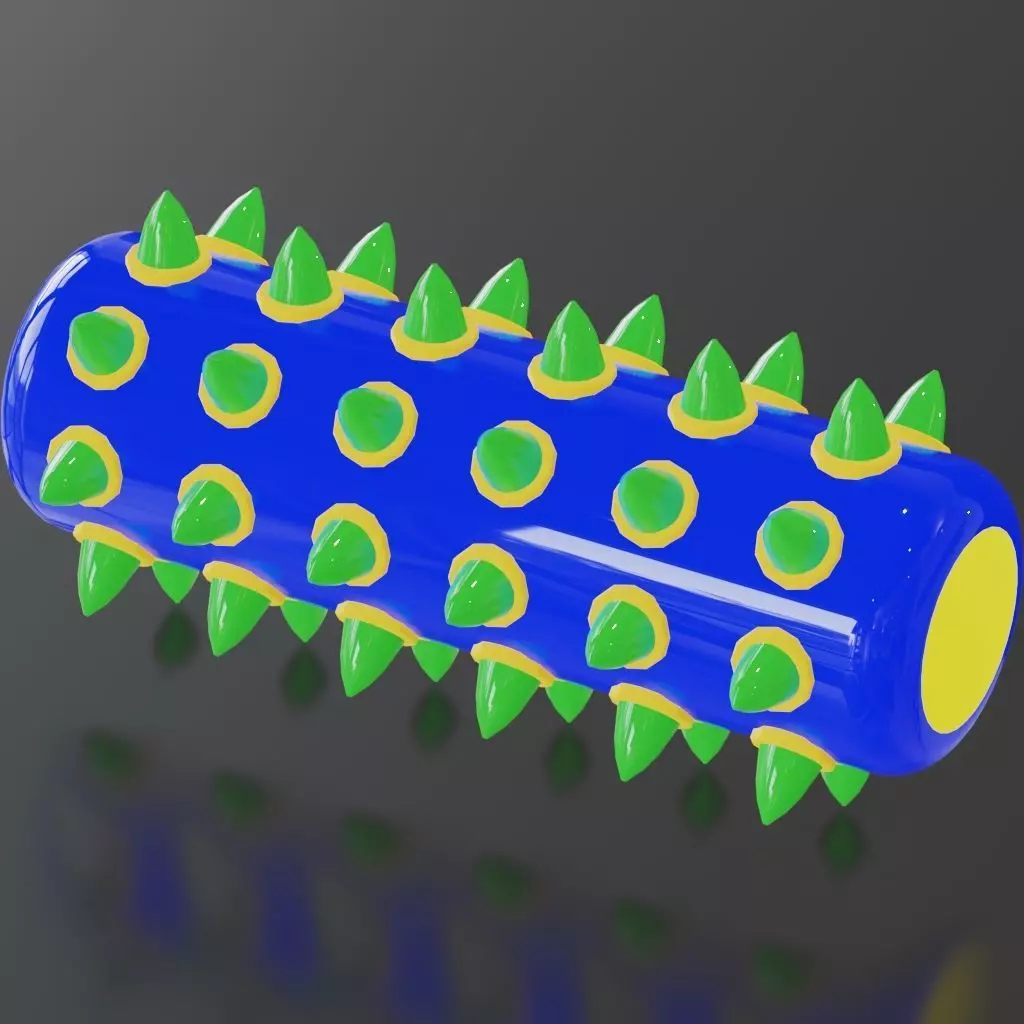 Spiked Roller Obstacle For Animal Crossing Game 3D model