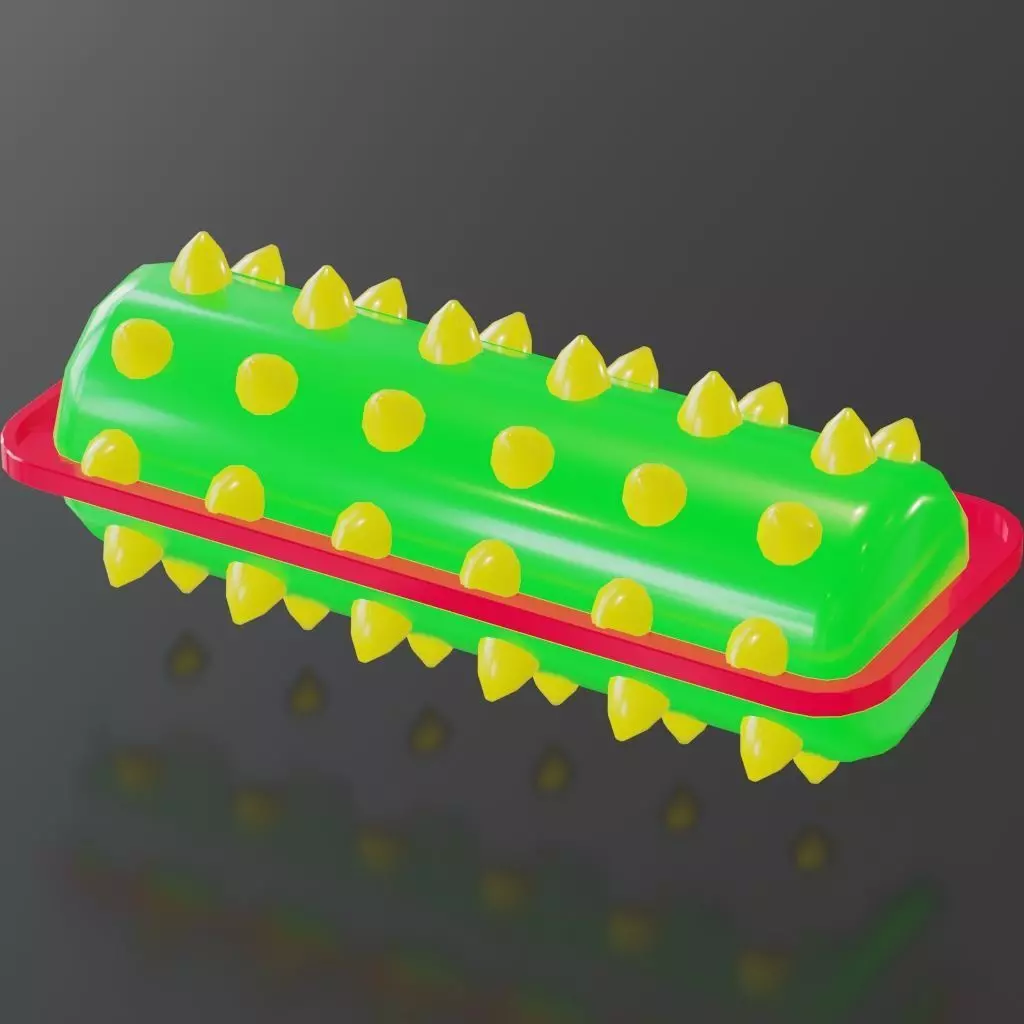 Spiked Roller with Frame For Animal Crossing Game 3D model