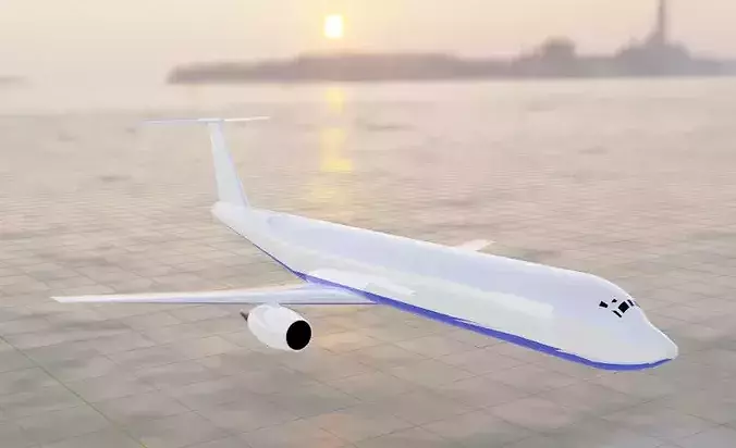 Fictional Twin Engine T-Tail Jetliner 7N7-300 Inspired