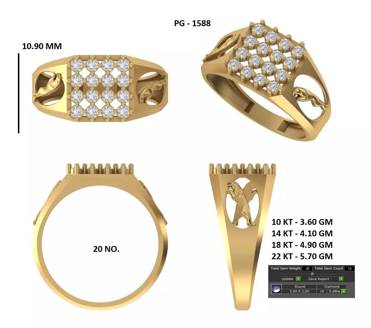 Gents Ring 3D print model