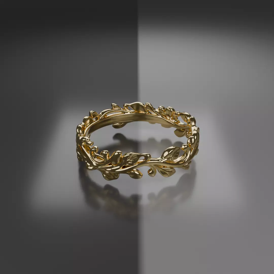 Floral Ring 3d Print Model 3D print model
