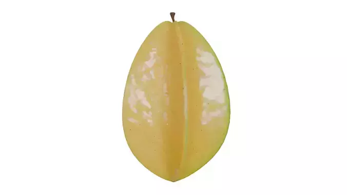 Carambola and Star Fruit PBR Low-poly 3D model
