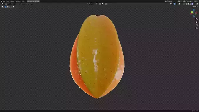 Carambola and Star Fruit PBR Low-poly 3D model 7