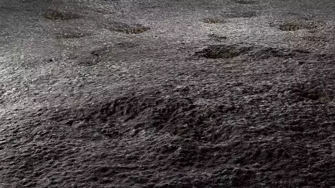 Damaged Road 8K PBR Texture