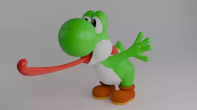 Yoshi 3D model rigged | CGTrader