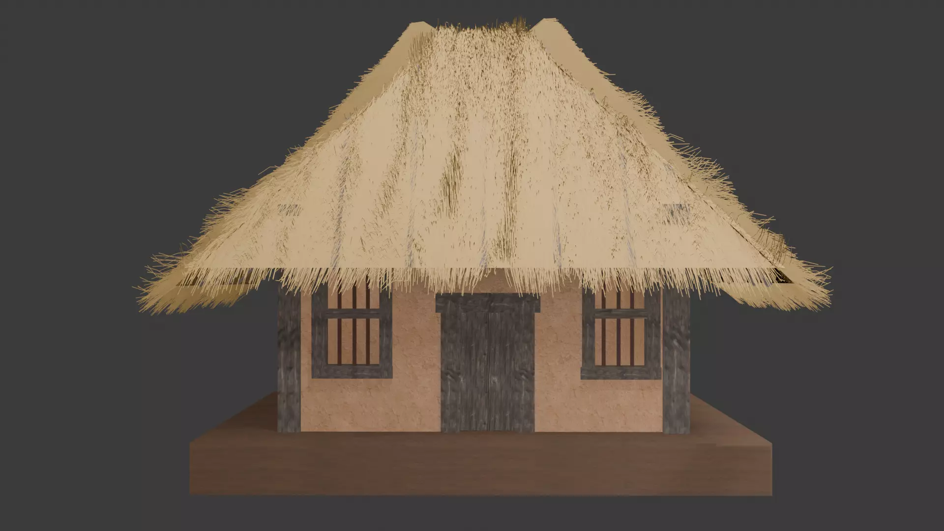 Indian Medieval Hut Low Poly 3D Model Low-poly 3D model