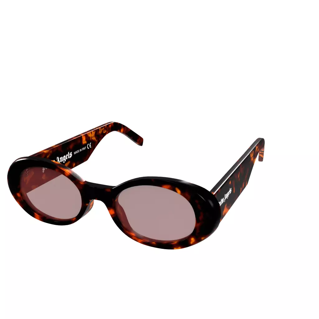 Palm Angels Spirit Dark Havana Burgundy Low-poly 3D model