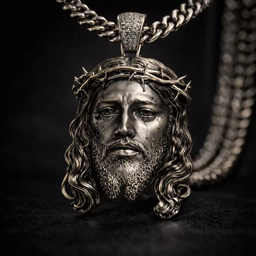 Pendant Jesus Pendant Jisu Pendant Religious Pendant 3D print model