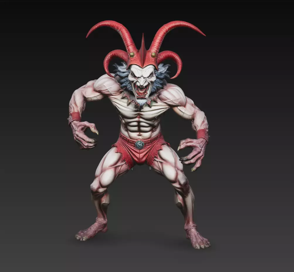 Infernal Demon Warrior Creature 3D Model STL 3D print model