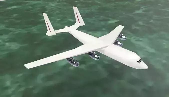 Fictional Twin Tail Heavy Cargo Aircraft