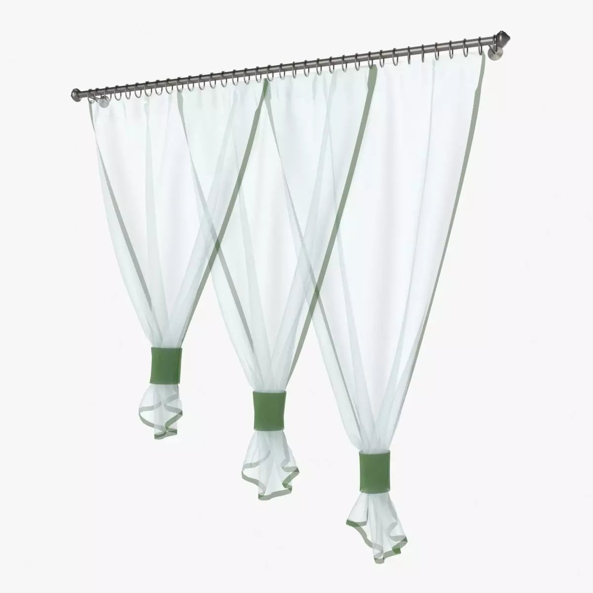 curtain on a ledge 3D model