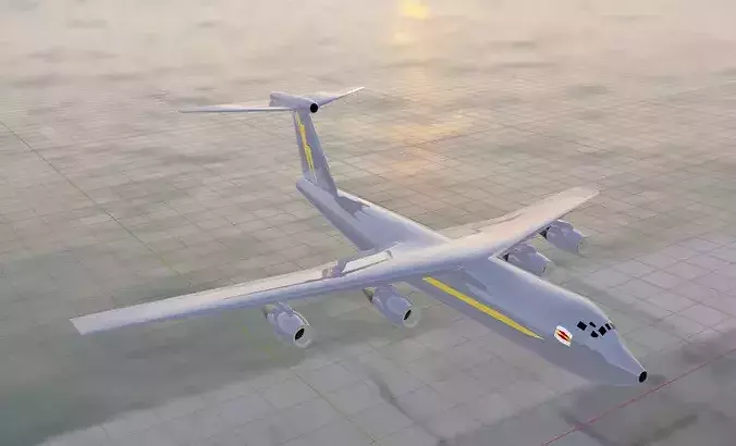 C-5 Style Heavy Cargo Plane - Custom Military Jet