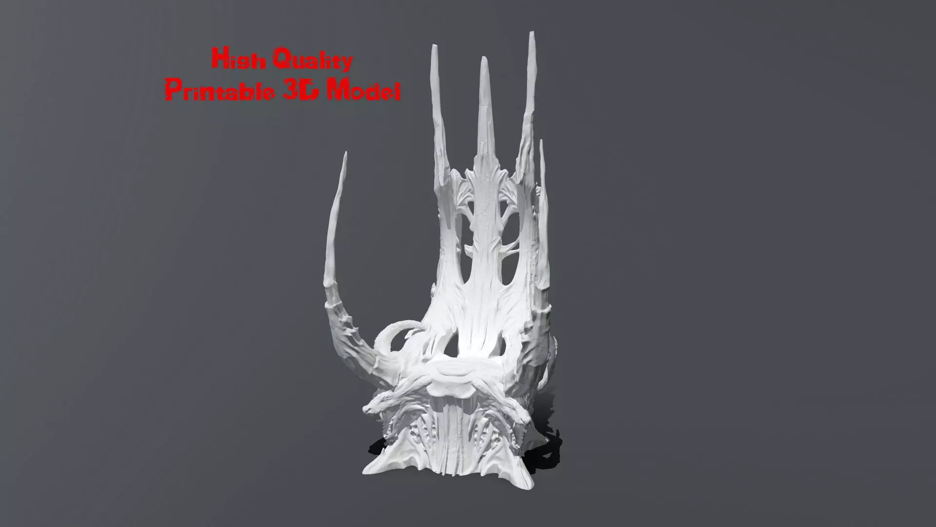 Dark Throne 3D print model