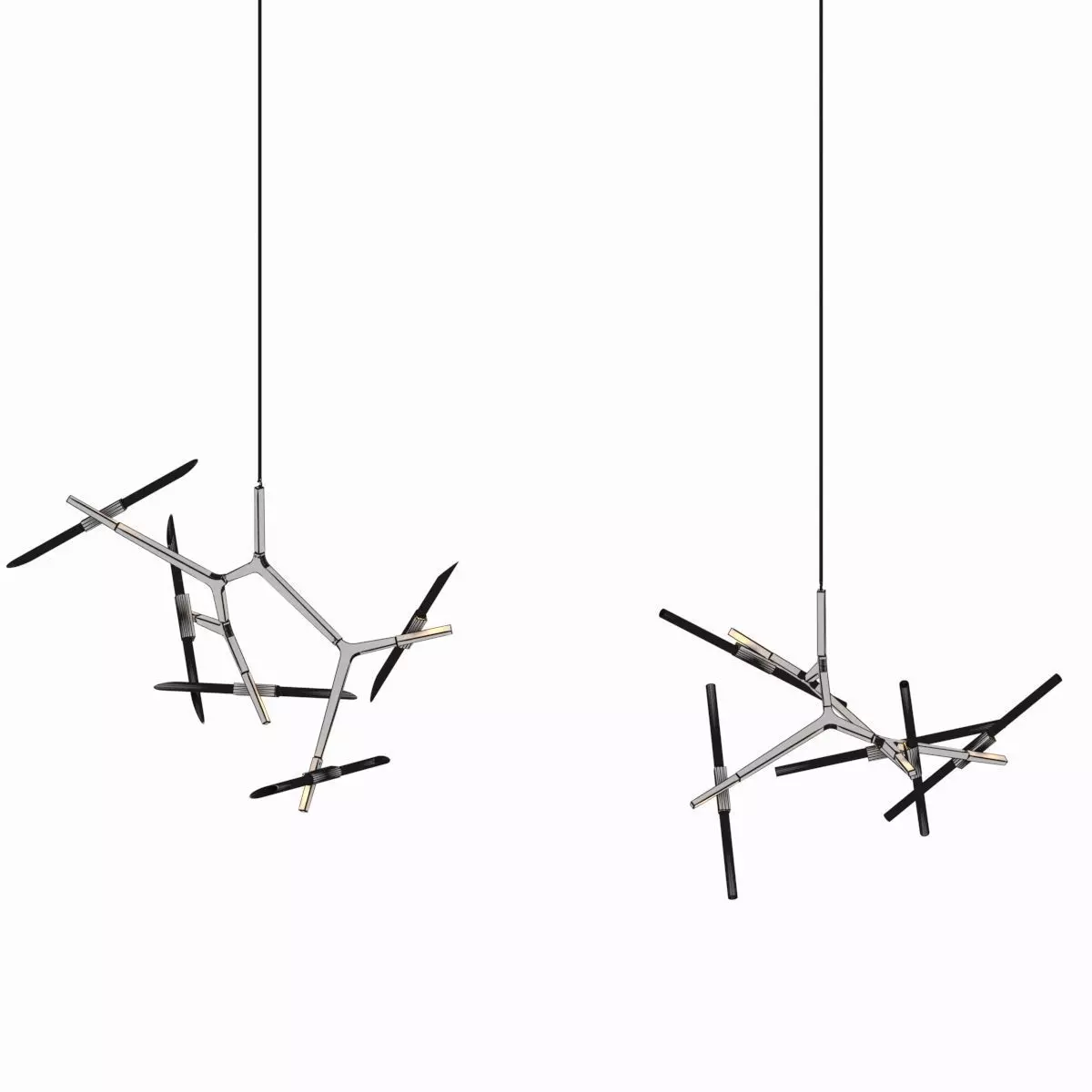 Pipe Tube Fashionable Ceiling Fixtures Free 3D model