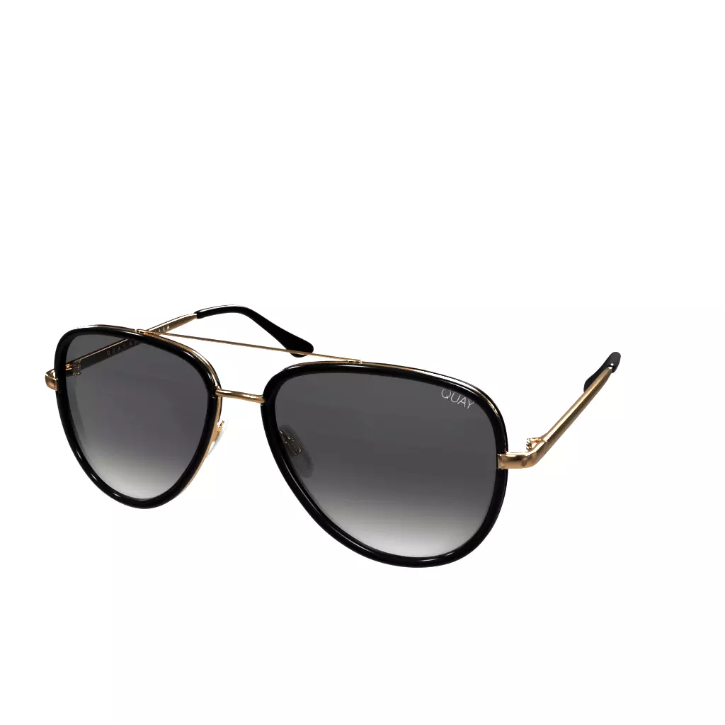 Quay All In Mini Black Smoke Polarized Low-poly 3D model