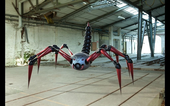 Spider Scorpion Bot Free low-poly 3D model