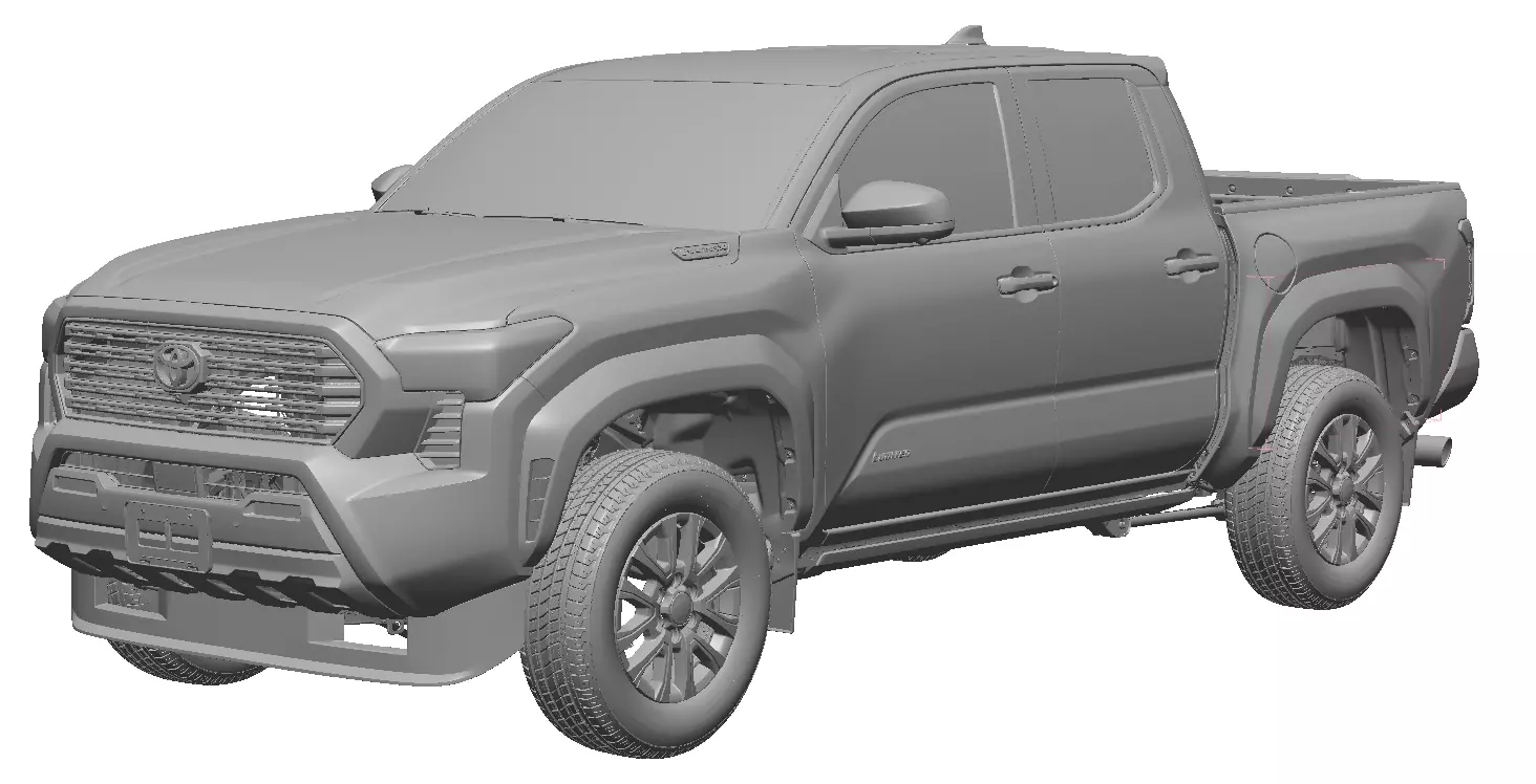 Toyota Tacoma LTD DOUBLE CAB 2024 - EXTERIOR and INTERIOR SCAN 3D model