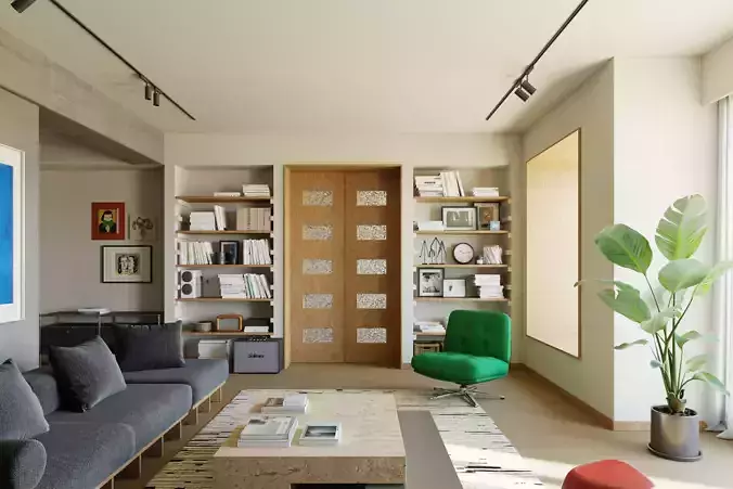 Living Room 3D model