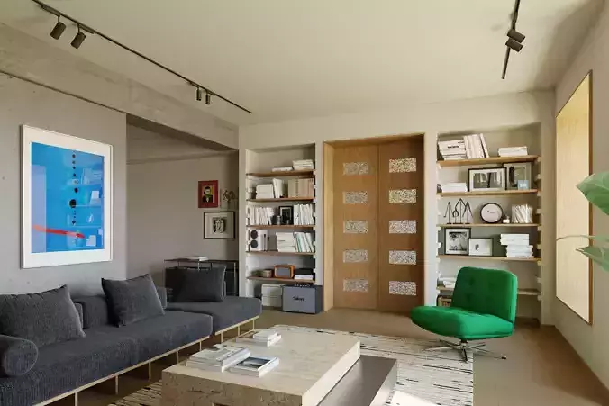 Living Room 3D model 3