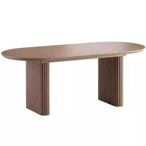 Dagmar Chair Maru Table 3D model 3