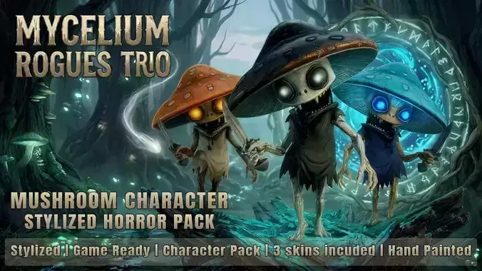 Stylized Mushroom Character Pack