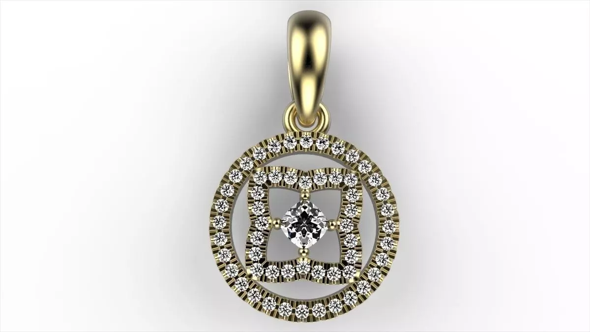 Enchanted Lotus Pendant 3D print model