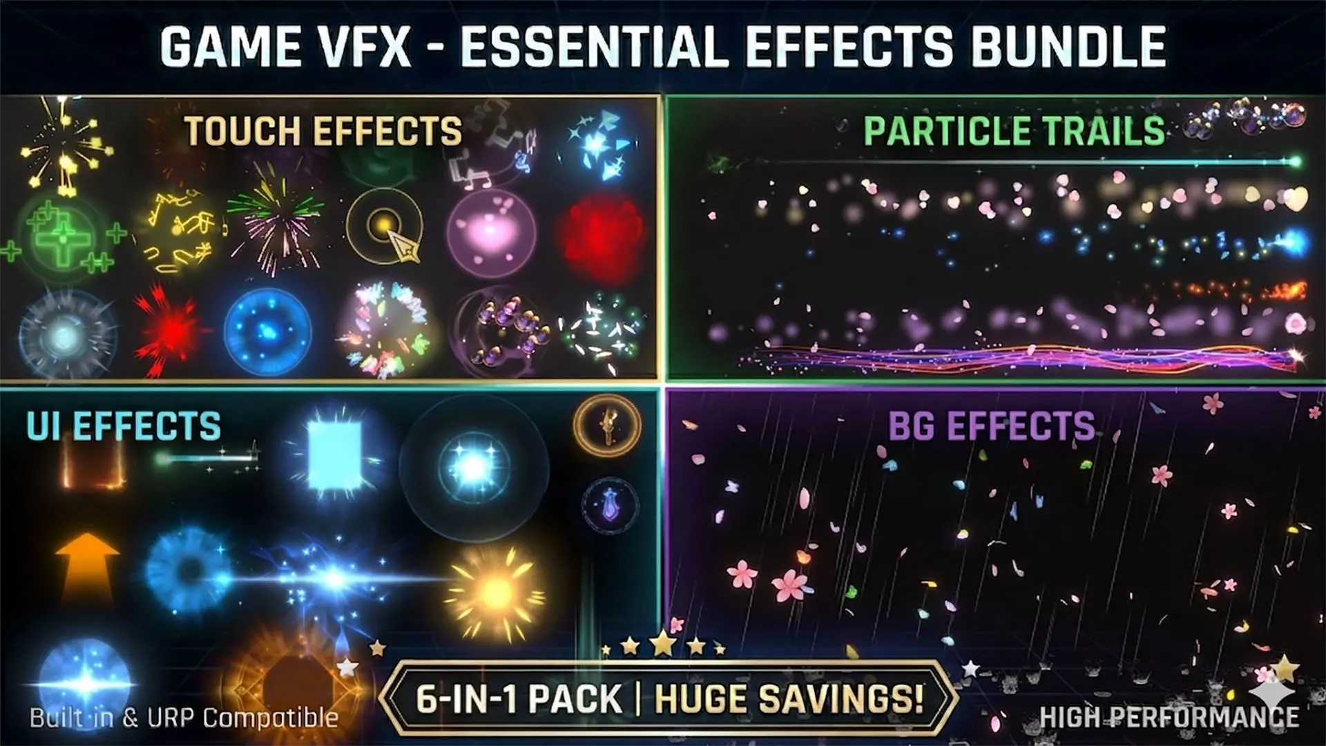 Unity Game VFX - Essential Effects Bundle 3D model