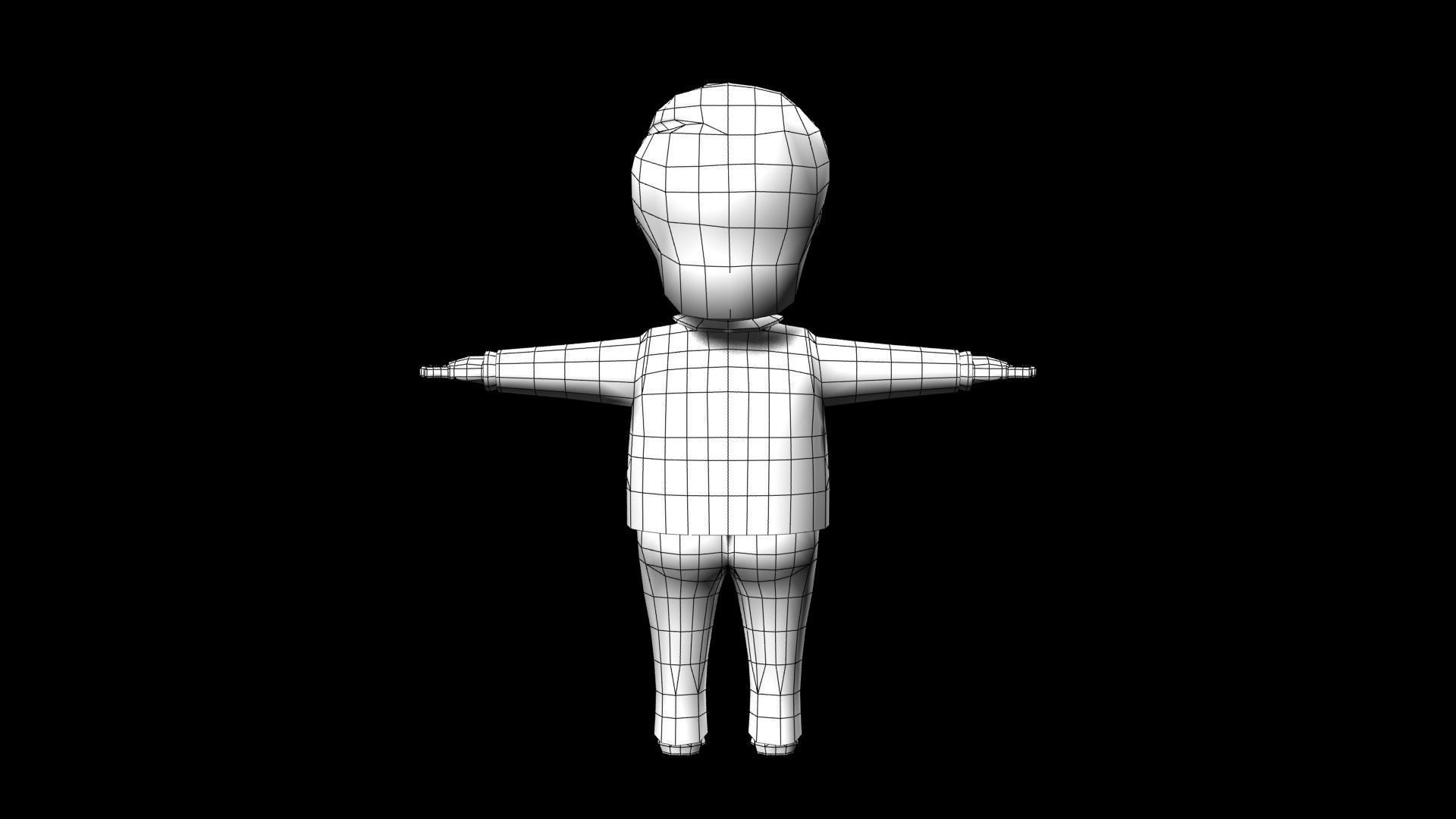 Trump Character Low-poly 3D model_7