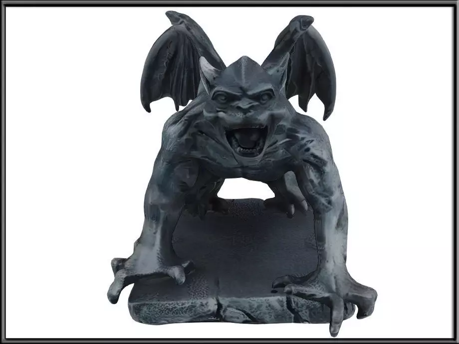 Devil Bull Gargoyle Low-poly 3D model