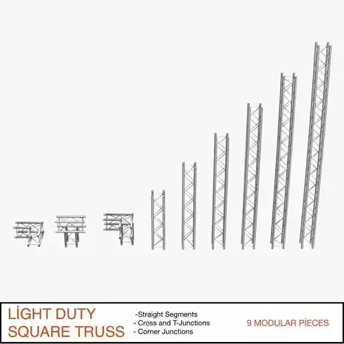 Light Duty Square Truss 006 3D print model