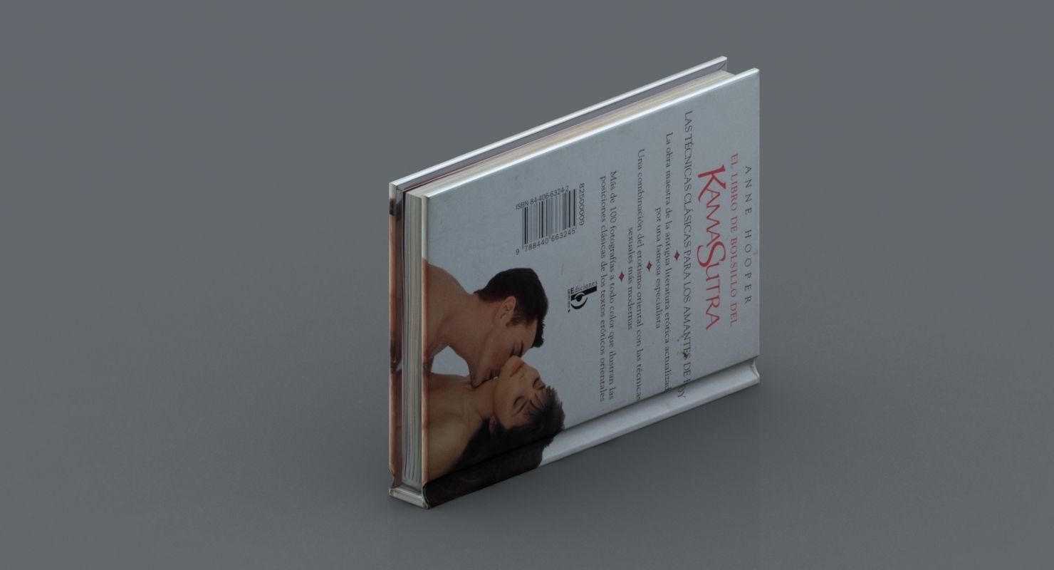 1996 Used Kamasutra pocket book Spanish edition Low-poly 3D model_2