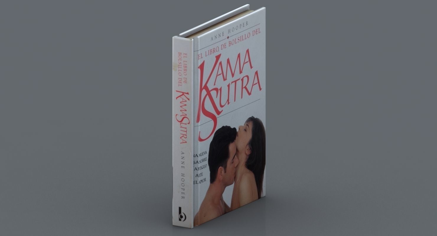 1996 Used Kamasutra pocket book Spanish edition Low-poly 3D model_3