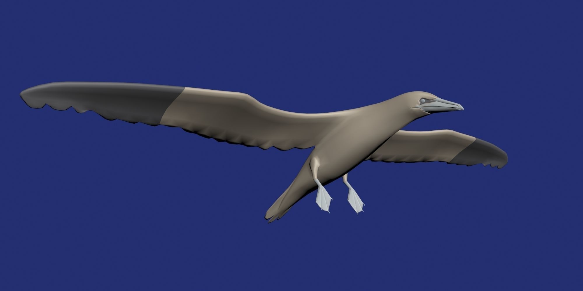 Low Poly Alcatraz model Low-poly 3D model_8