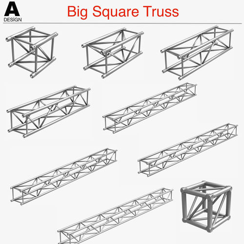 Big Square Truss 007-3d Print 3D print model