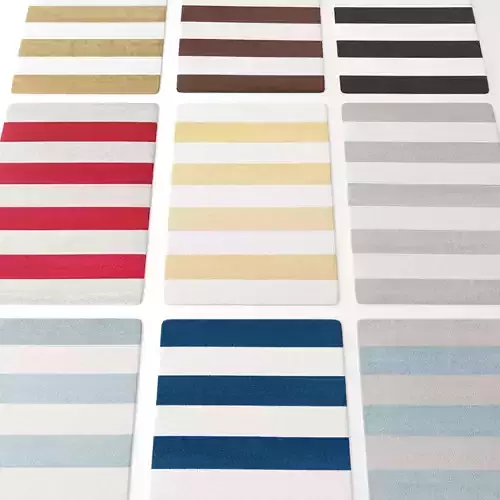 Carpet collection 5 striped rugs