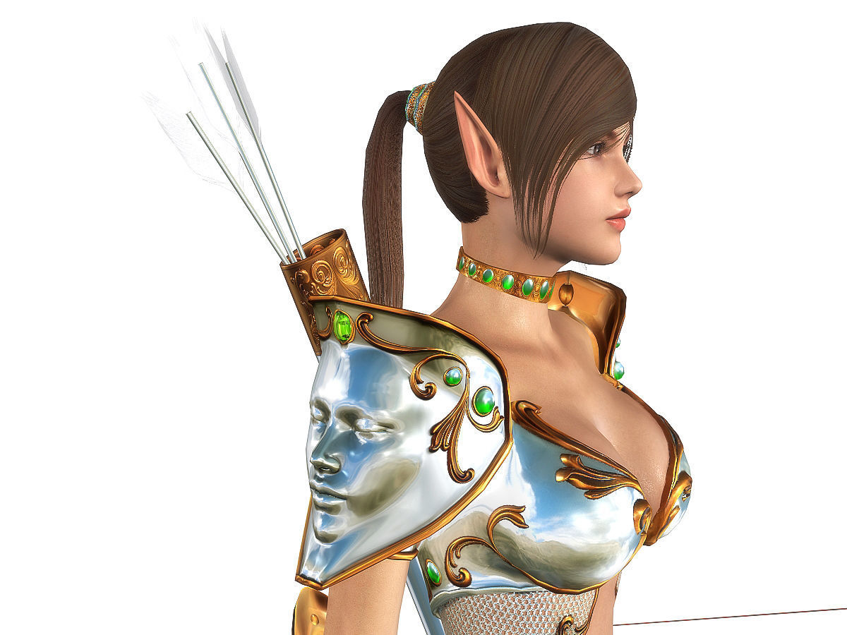 3Dfoin - Royal Archer Low-poly 3D model_17