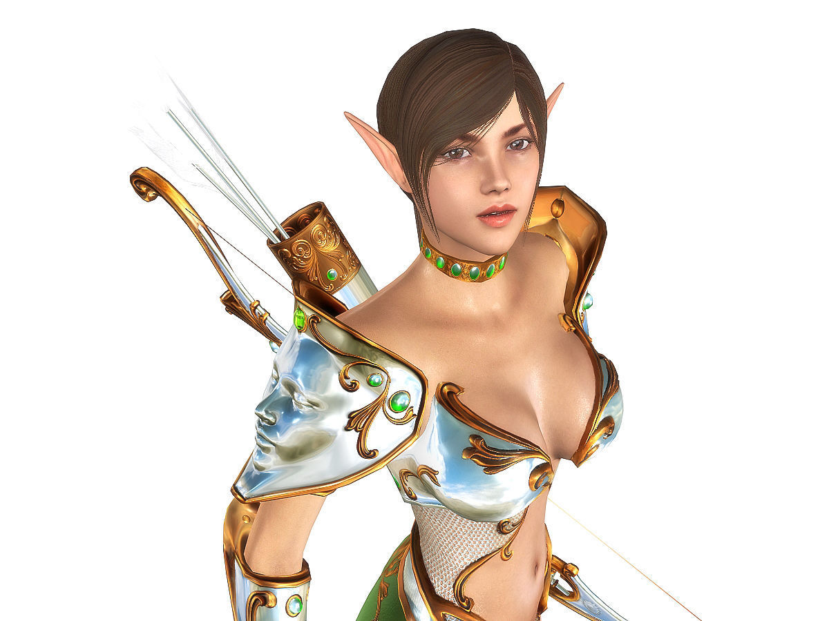 3Dfoin - Royal Archer Low-poly 3D model_15