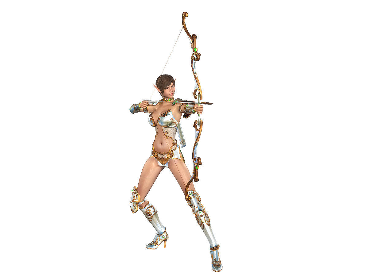 3Dfoin - Royal Archer Low-poly 3D model_7