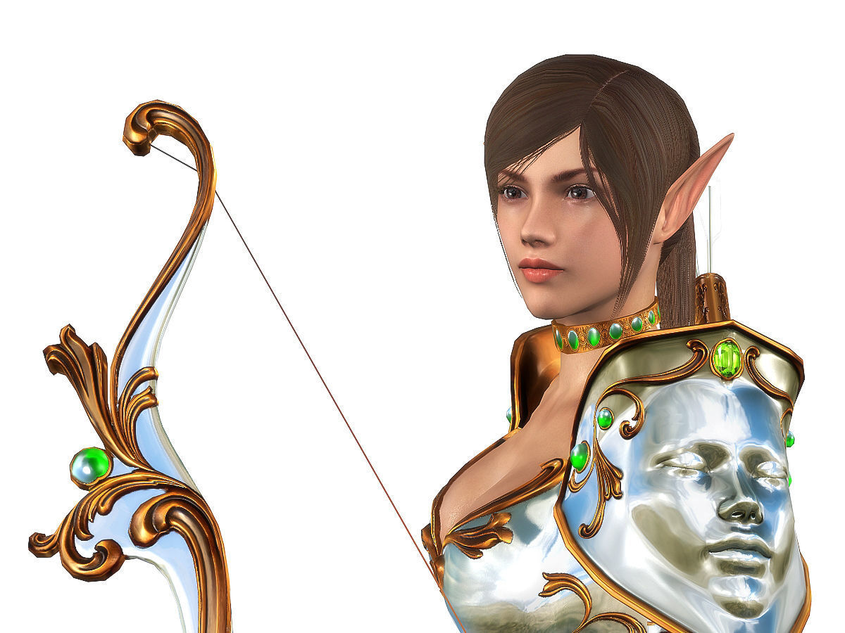 3Dfoin - Royal Archer Low-poly 3D model_13