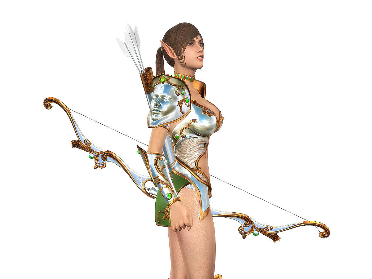3Dfoin - Royal Archer Low-poly 3D model_11