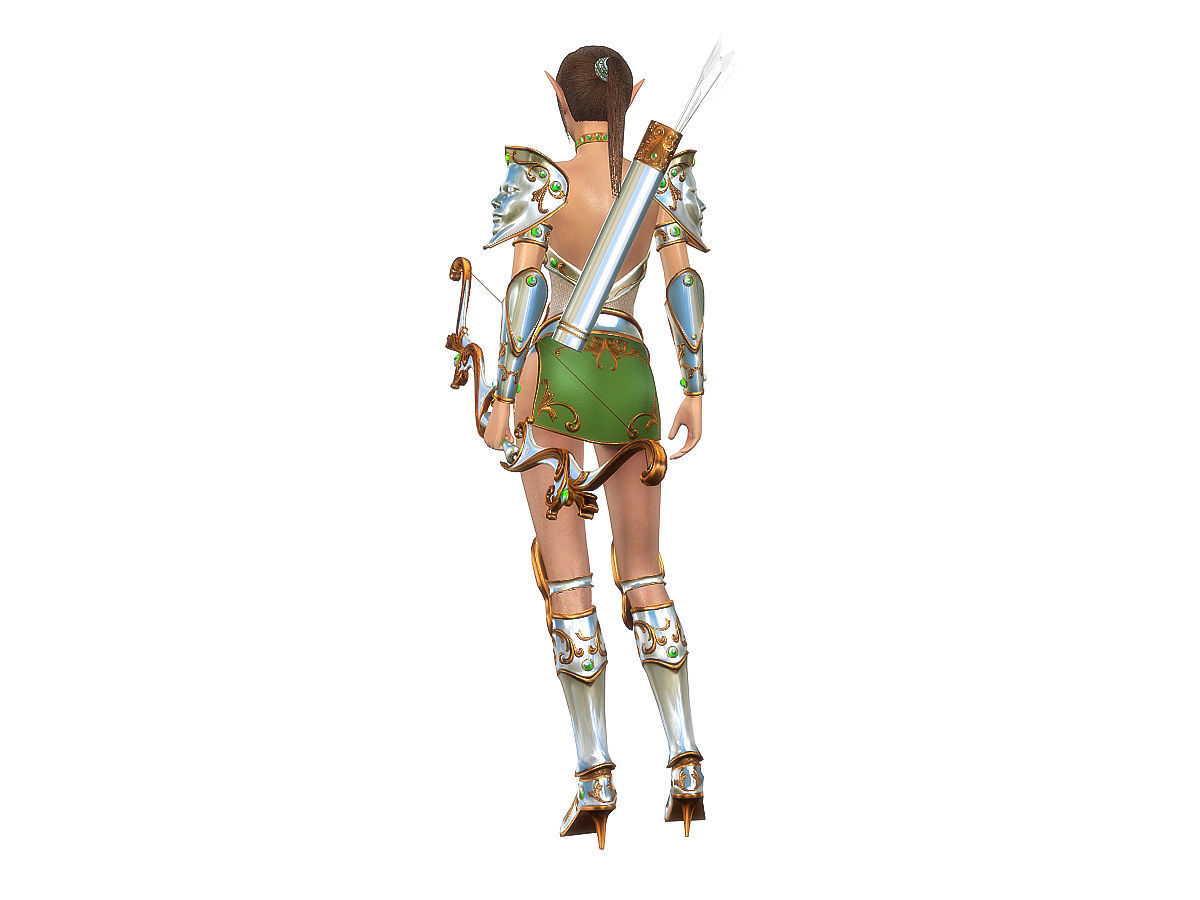 3Dfoin - Royal Archer Low-poly 3D model_10