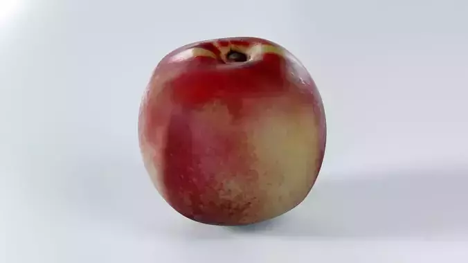White Peach Photorealistic PBR Multiple Variations 3D model 3