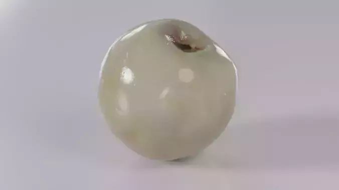 White Peach Photorealistic PBR Multiple Variations 3D model 6