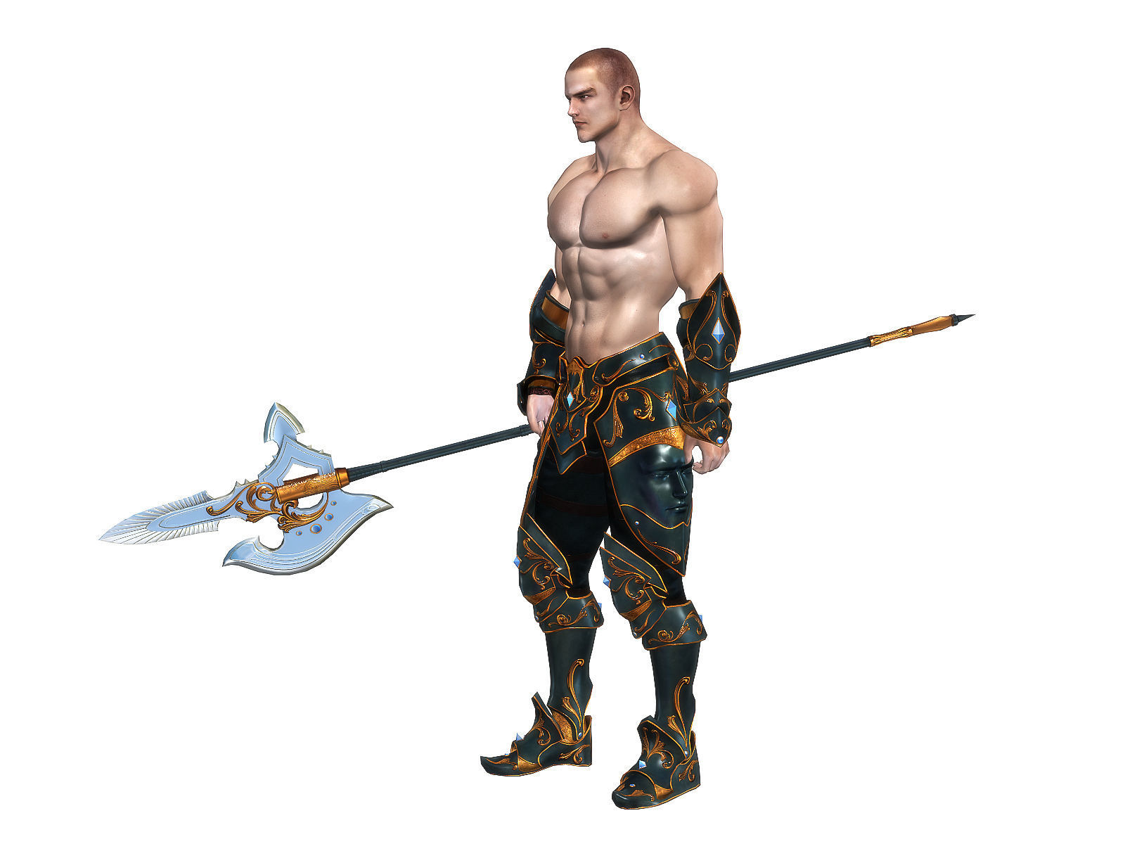 3Dfoin - Royal Executioner Low-poly 3D model_13