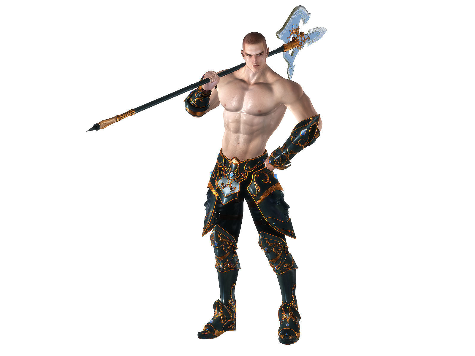 3Dfoin - Royal Executioner Low-poly 3D model_2