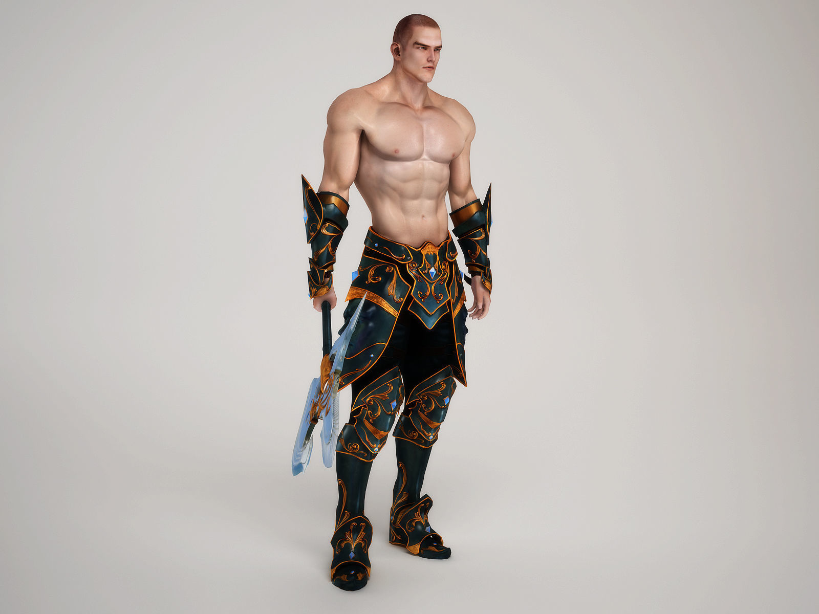 3Dfoin - Royal Executioner Low-poly 3D model_19