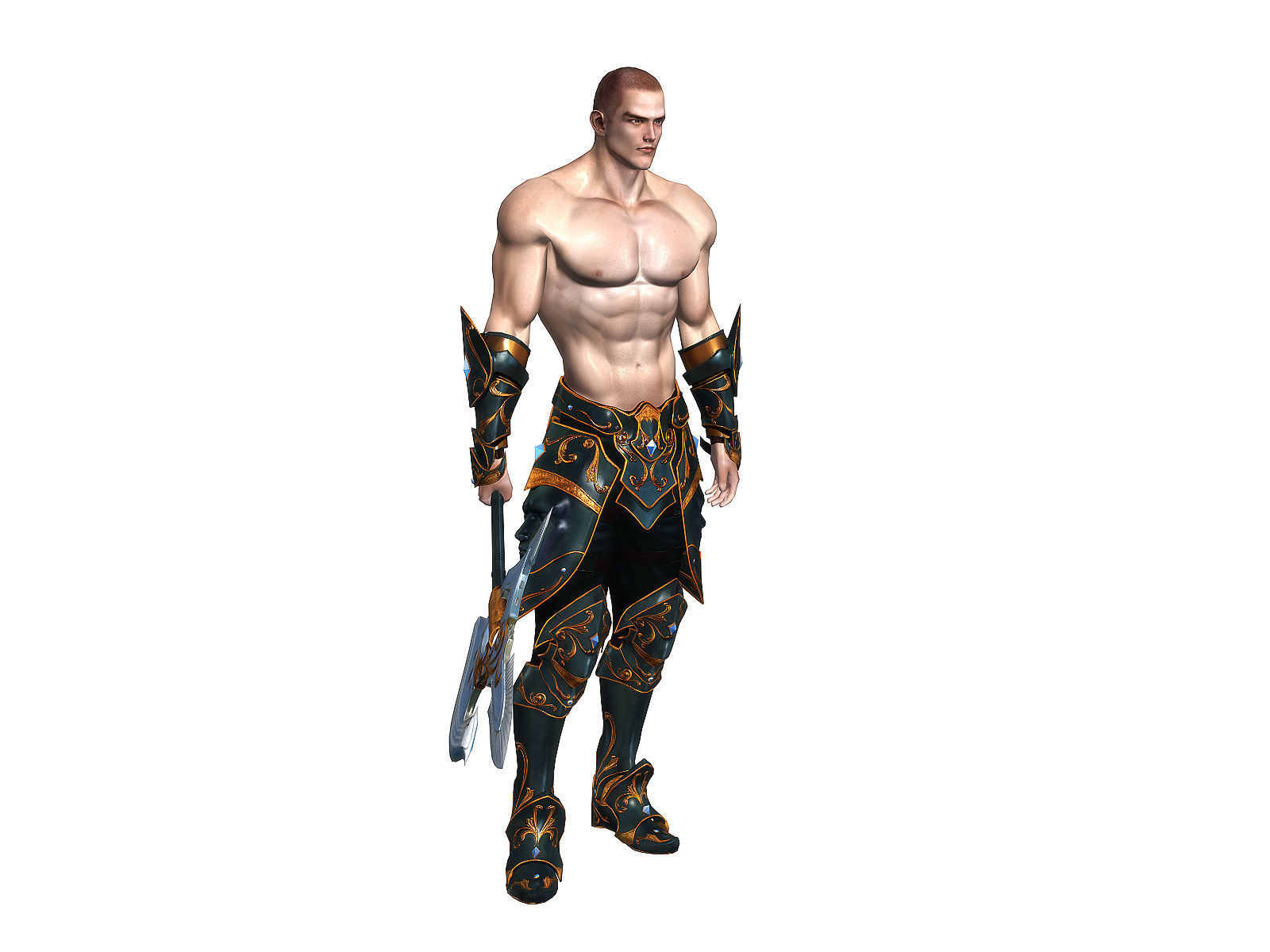 3Dfoin - Royal Executioner Low-poly 3D model_3