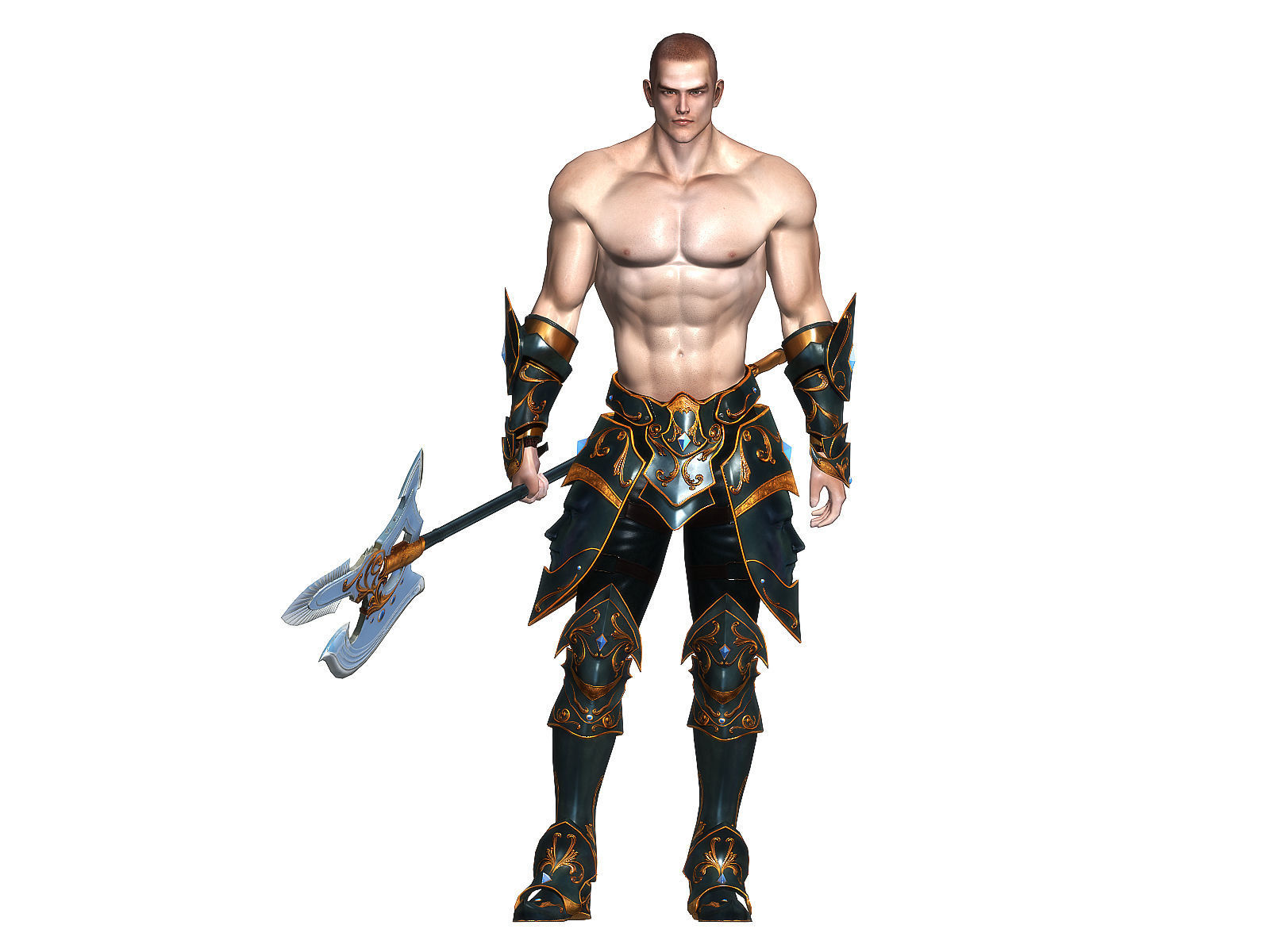 3Dfoin - Royal Executioner Low-poly 3D model_5